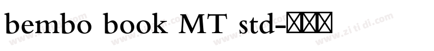 bembo book MT std字体转换